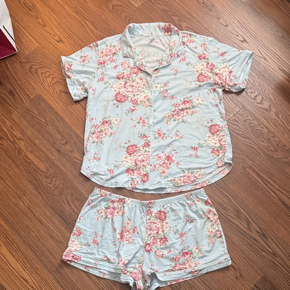 Floral Print Women's Pajama Set